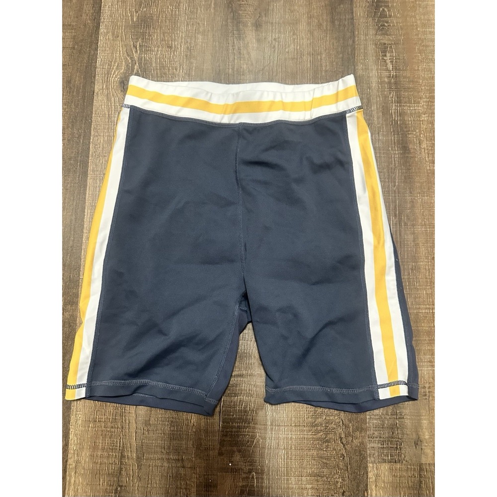 Wilo The Label By Anthropologie Blue Biker Shorts Medium